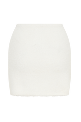 Baxter Fluffy Knit Mini Skirt - Ivory